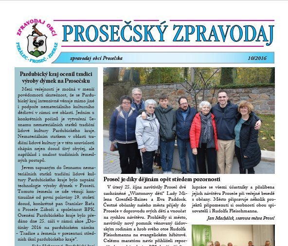 Prosečský zpravodaj 10/2016