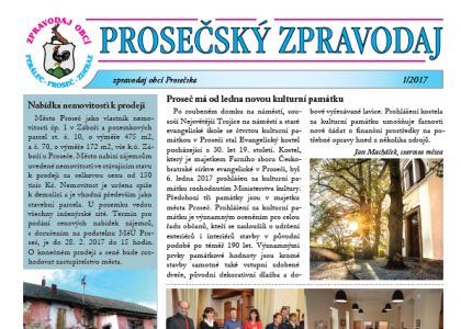 Prosečský zpravodaj 1/2017