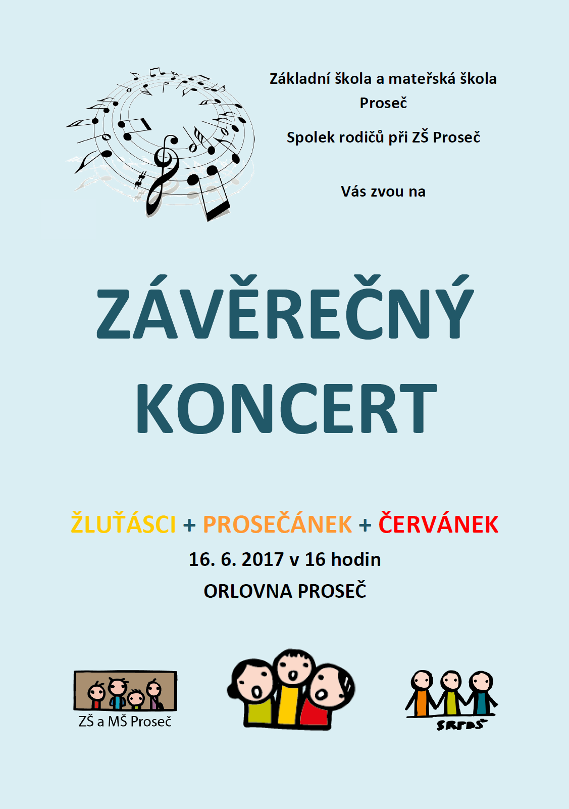 Závěrečný koncert pěveckých sborů ZŠ a MŠ Proseč 