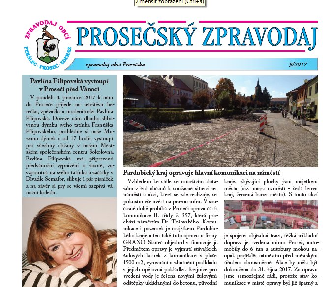 Prosečský zpravodaj 9/2017