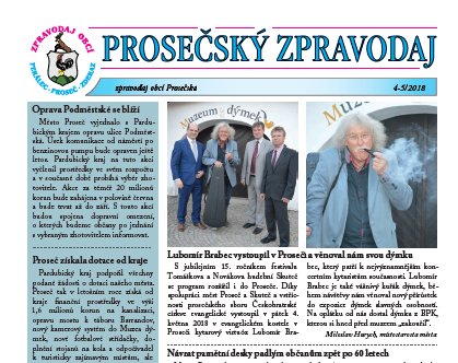 Prosečský zpravodaj 4-5/2018