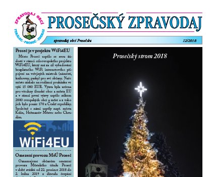 Prosečský zpravodaj 12/2018