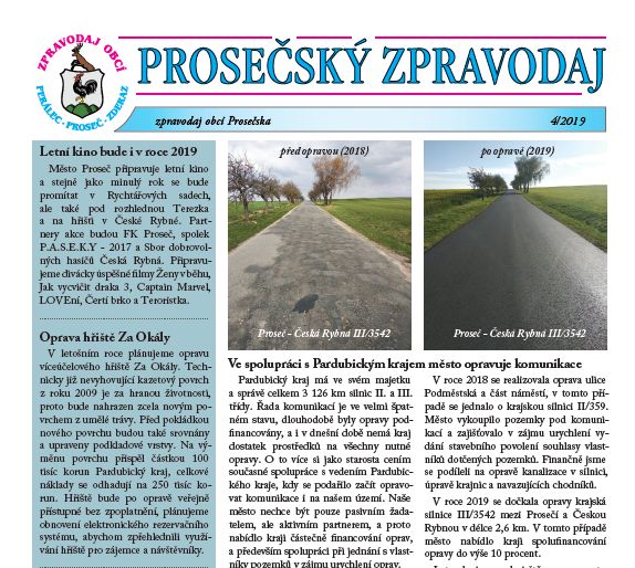 Prosečský zpravodaj 4/2019