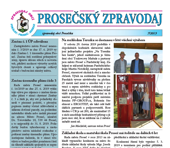 Prosečský zpravodaj 7/2019