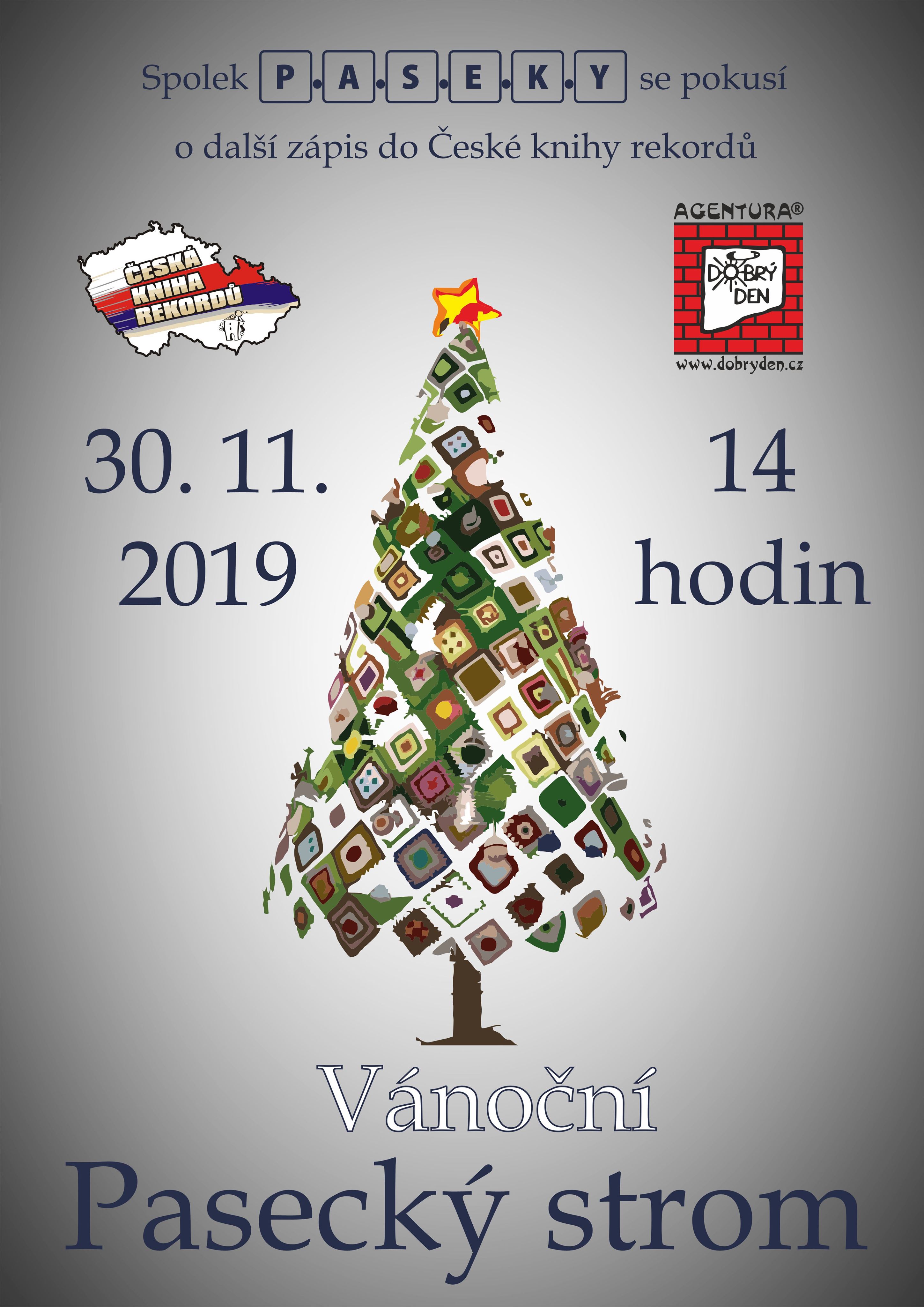 Pokus o nový český rekord: Vánoční pasecký strom