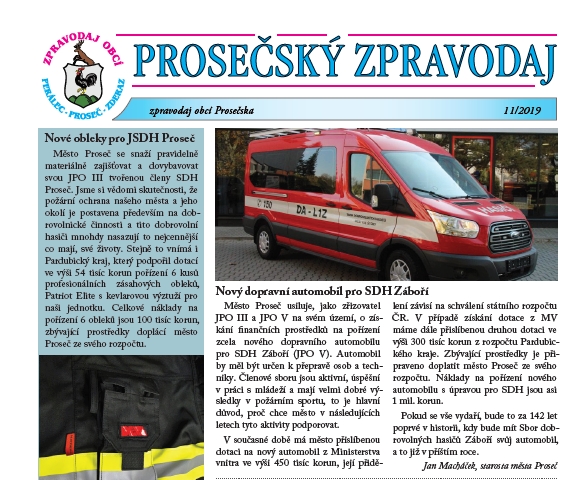 Prosečský zpravodaj 11/2019