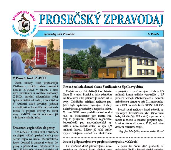 Prosečský zpravodaj 1-3/2021