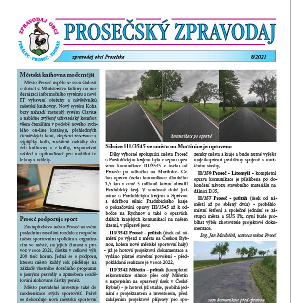 Prosečský zpravodaj 8/2021