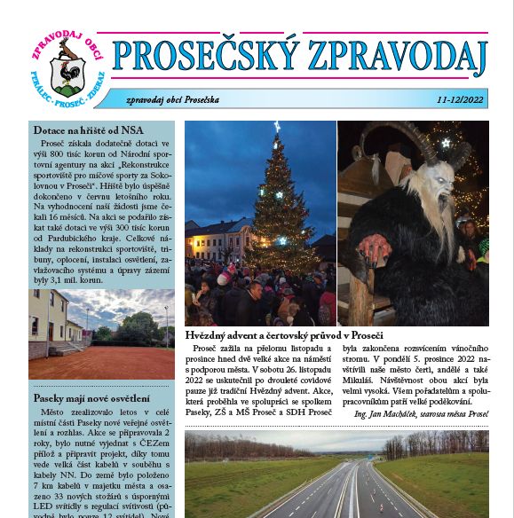 Prosečský zpravodaj 11-12/2022