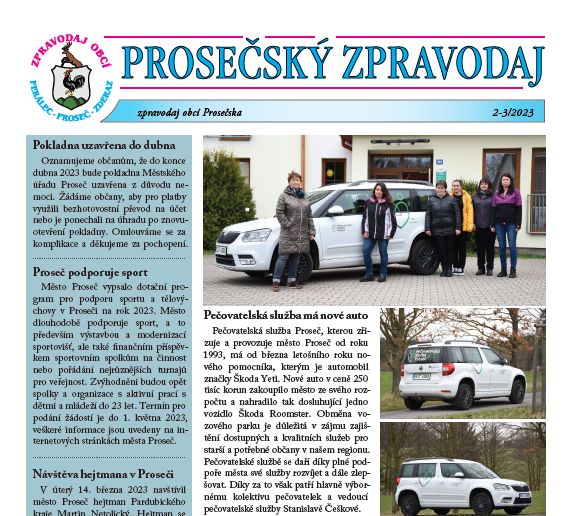 Prosečský zpravodaj 2-3/2023