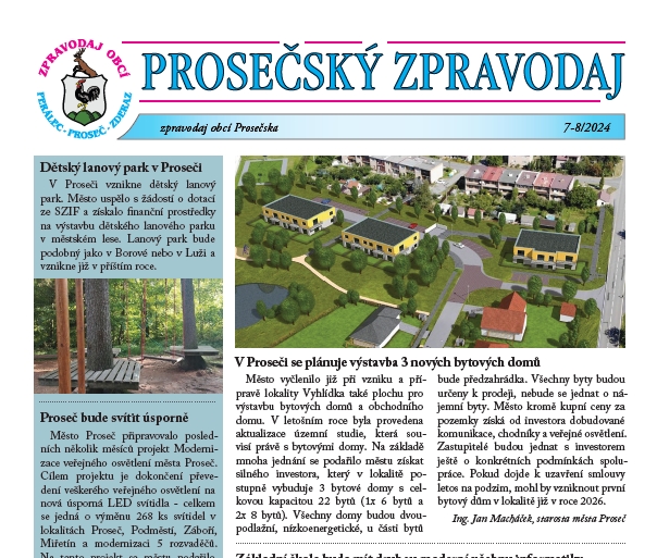 Prosečský zpravodaj 7-8/2024