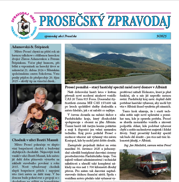 Prosečský zpravodaj 9/2025