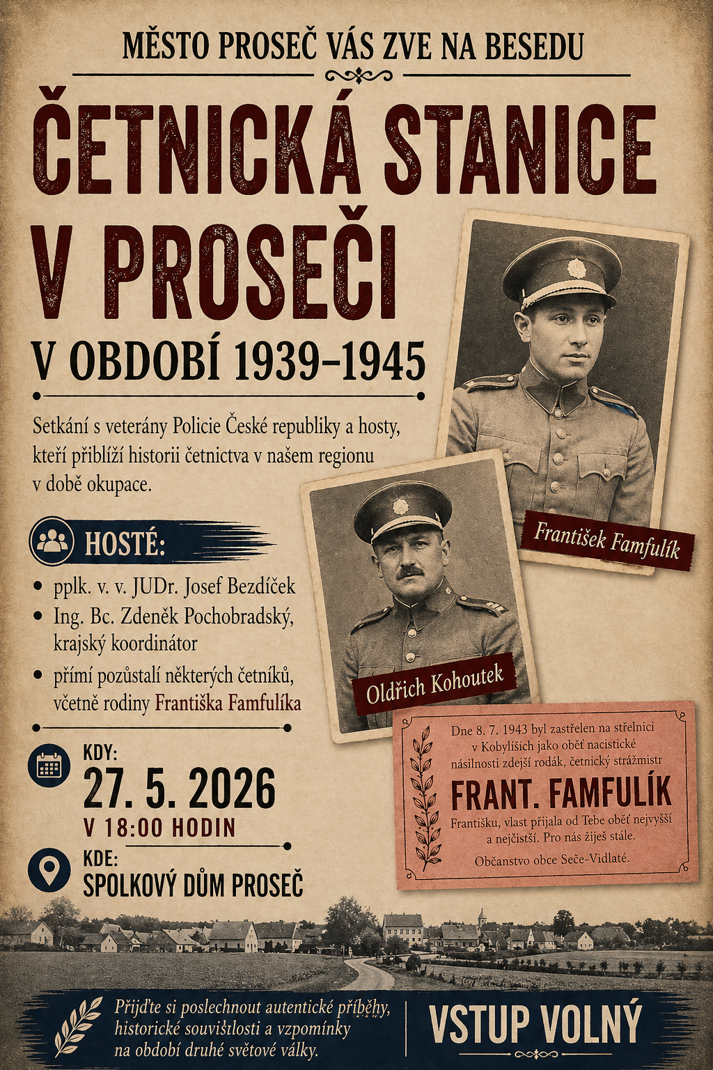 Beseda: Četnická stanice v Proseči