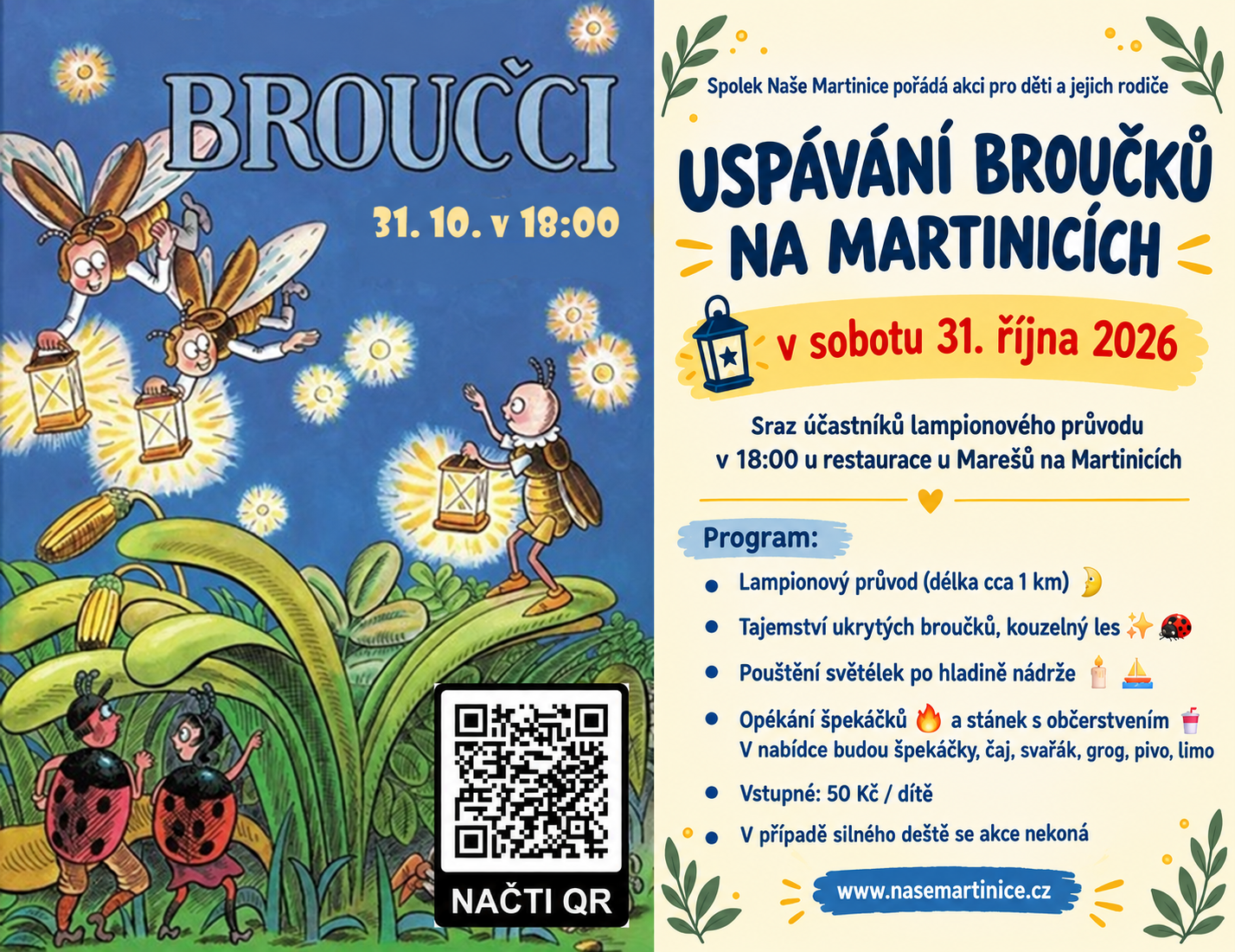 Uspávání broučků na Martinicích