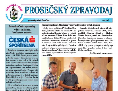 Prosečský zpravodaj 7/2016